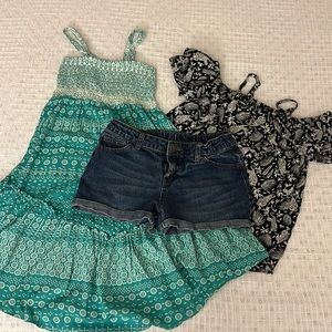 Size 10/12 - 3 piece summer set (Mudd/Old Navy/Cherokee)